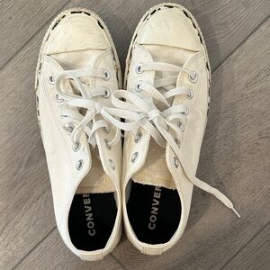 Converse Off-White Canvas Sneakers